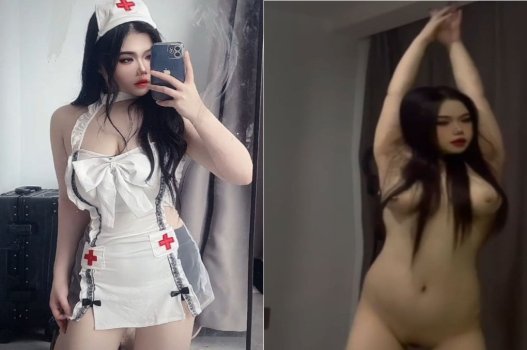 Y tá xinh đẹp với vòng một khủng chăm sóc bệnh nhân đêm hôm đó